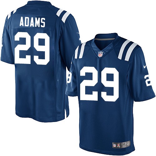 Men's Limited Mike Adams Nike Jersey Royal Blue Home - #29 NFL Indianapolis Colts